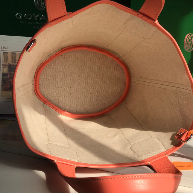 SMALL BELHARRA 24 IN PINK GOYARDINE CANVAS AND LAMBSKIN