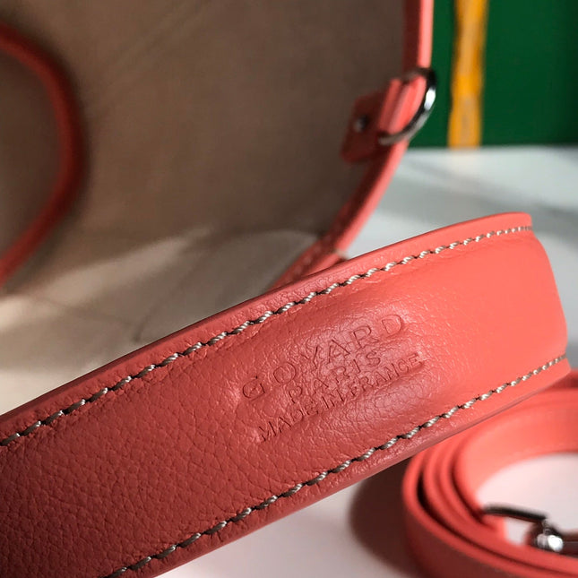 SMALL BELHARRA 24 IN PINK GOYARDINE CANVAS AND LAMBSKIN