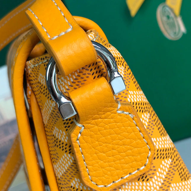 GRAND BLEU 16 IN YELLOW GOYARDINE CANVAS AND LAMBSKIN