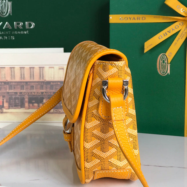 GRAND BLEU 16 IN YELLOW GOYARDINE CANVAS AND LAMBSKIN