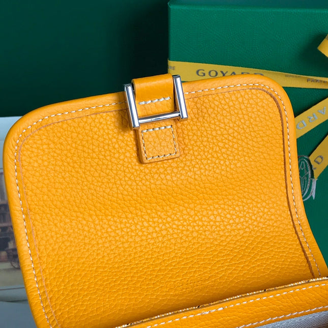 GRAND BLEU 16 IN YELLOW GOYARDINE CANVAS AND LAMBSKIN