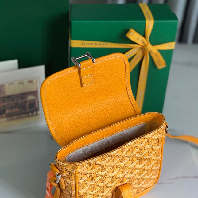 GRAND BLEU 16 IN YELLOW GOYARDINE CANVAS AND LAMBSKIN