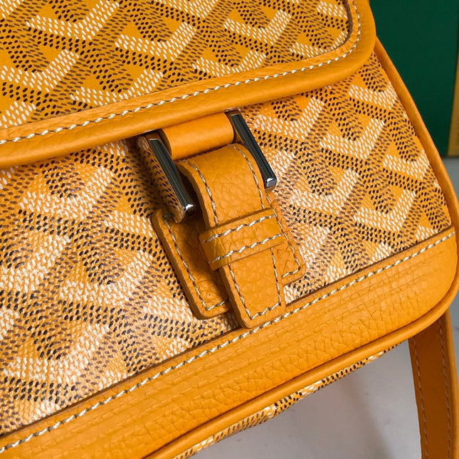 GRAND BLEU 16 IN YELLOW GOYARDINE CANVAS AND LAMBSKIN