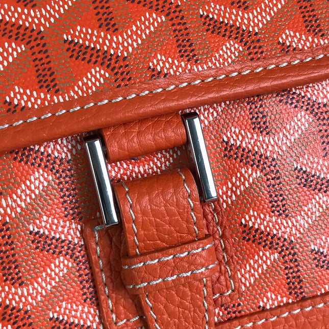 GRAND BLEU 16 IN ORANGE GOYARDINE CANVAS AND LAMBSKIN
