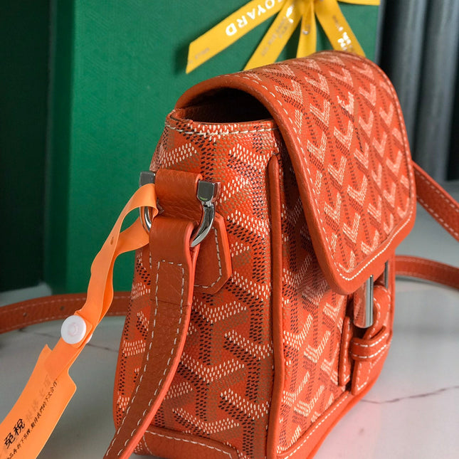 GRAND BLEU 16 IN ORANGE GOYARDINE CANVAS AND LAMBSKIN