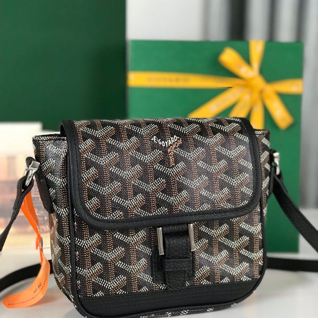 GRAND BLEU 16 IN BLACK GOYARDINE CANVAS AND LAMBSKIN