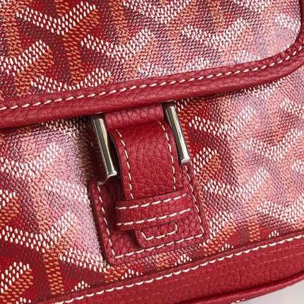 GRAND BLEU 16 IN CLASSIC RED GOYARDINE CANVAS AND LAMBSKIN