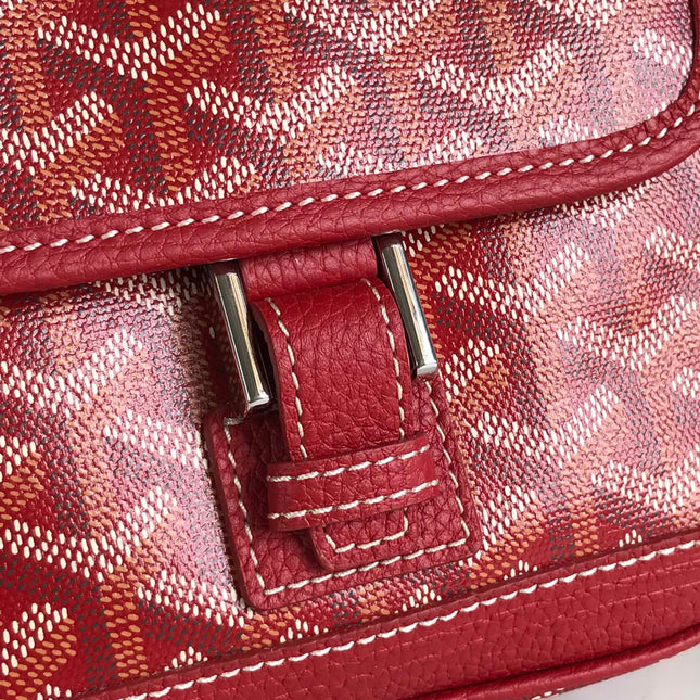 GRAND BLEU 16 IN CLASSIC RED GOYARDINE CANVAS AND LAMBSKIN