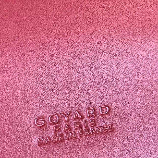 DUCHESSE MARIE-CAROLINE BAG 25 IN RED GOYARDINE CANVAS AND SMOOTH CALFSKIN