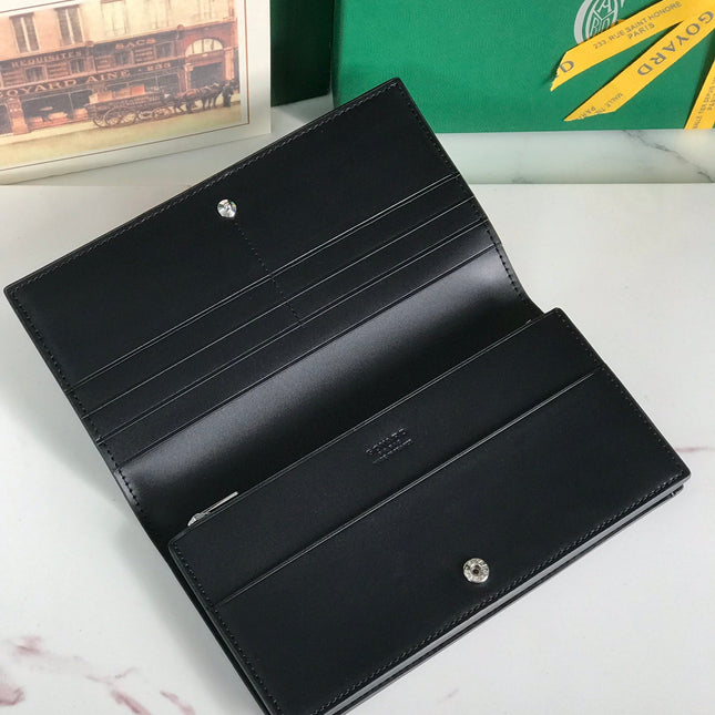 RICHELIEU WALLET 19 IN BLACK GOYARDINE CANVAS