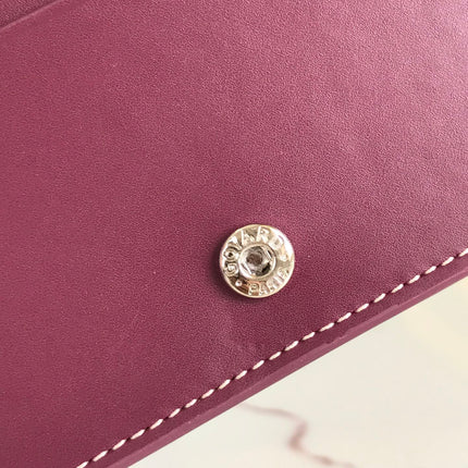 RICHELIEU WALLET 19 IN WINE RED GOYARDINE CANVAS