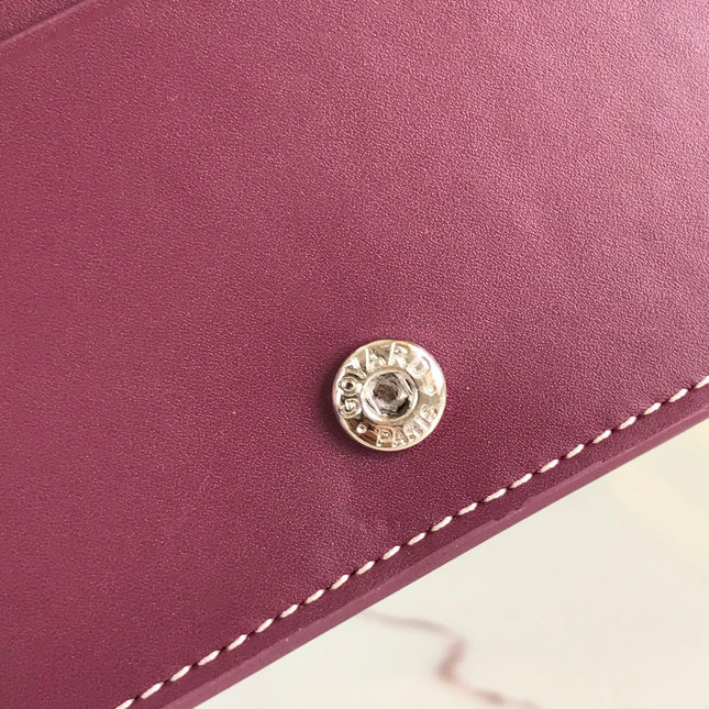 RICHELIEU WALLET 19 IN WINE RED GOYARDINE CANVAS