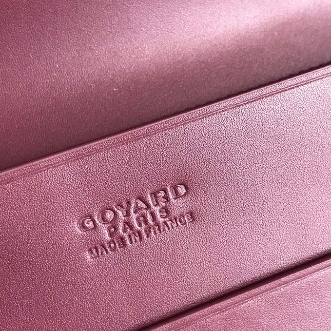 RICHELIEU WALLET 19 IN WINE RED GOYARDINE CANVAS