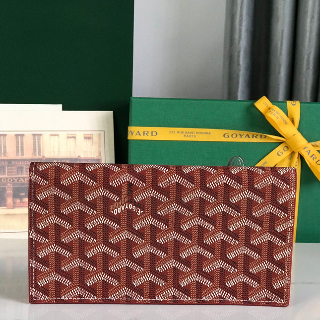 RICHELIEU WALLET 19 IN CLASSIC RED GOYARDINE CANVAS