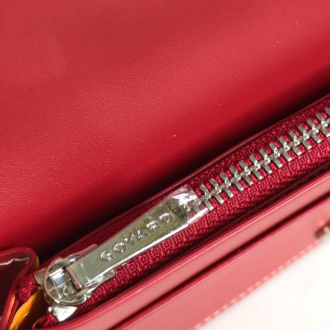 RICHELIEU WALLET 19 IN CLASSIC RED GOYARDINE CANVAS