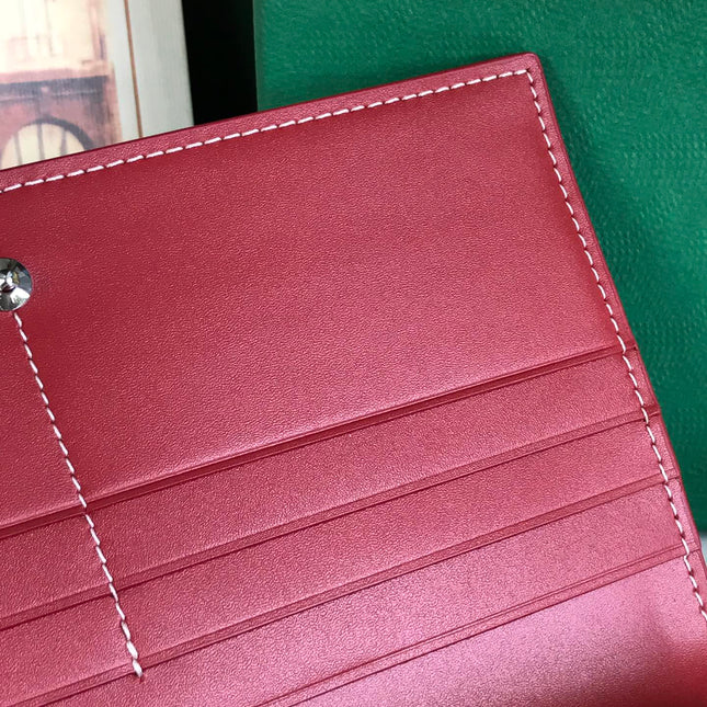 RICHELIEU WALLET 19 IN CLASSIC RED GOYARDINE CANVAS