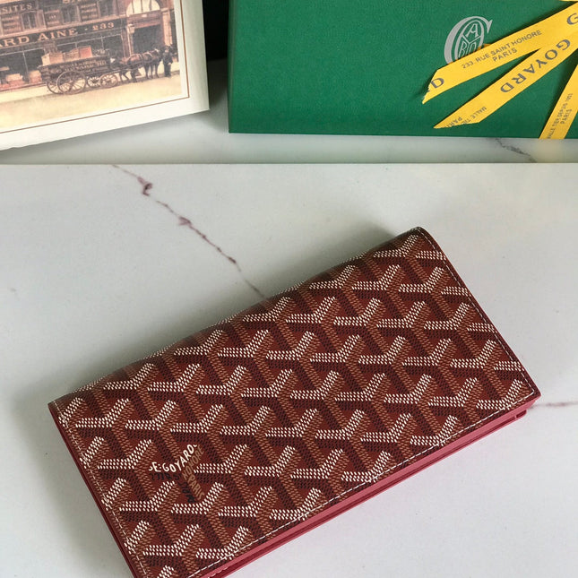 RICHELIEU WALLET 19 IN CLASSIC RED GOYARDINE CANVAS