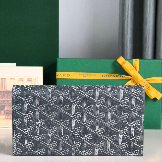 RICHELIEU WALLET 19 IN GRAY GOYARDINE CANVAS