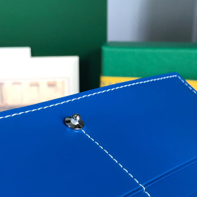 RICHELIEU WALLET 19 IN SAPPHIRE BLUE GOYARDINE CANVAS