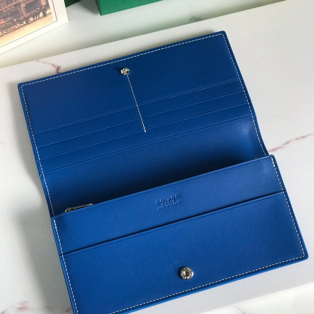 RICHELIEU WALLET 19 IN SAPPHIRE BLUE GOYARDINE CANVAS