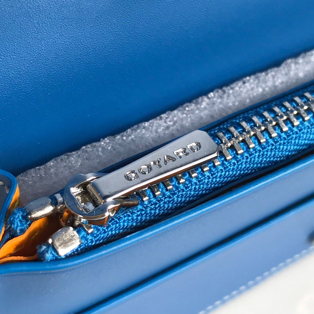 RICHELIEU WALLET 19 IN SAPPHIRE BLUE GOYARDINE CANVAS