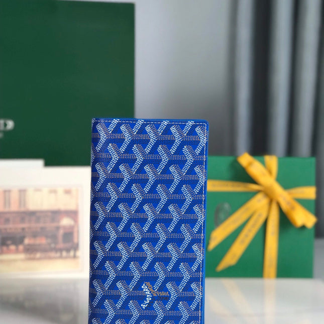 RICHELIEU WALLET 19 IN SAPPHIRE BLUE GOYARDINE CANVAS