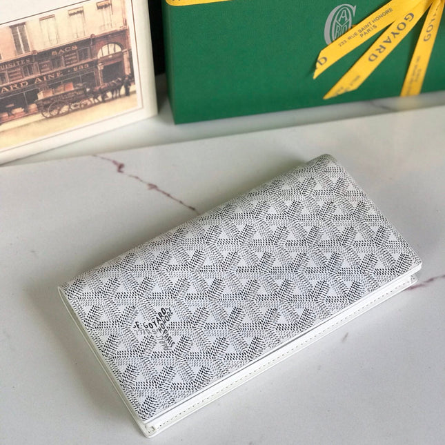 RICHELIEU WALLET 19 IN WHITE GOYARDINE CANVAS