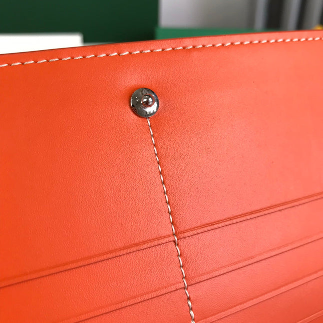 RICHELIEU WALLET 19 IN ORANGE GOYARDINE CANVAS