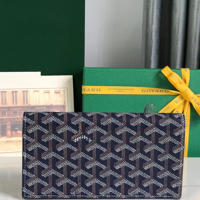 RICHELIEU WALLET 19 IN NAVY BLUE GOYARDINE CANVAS