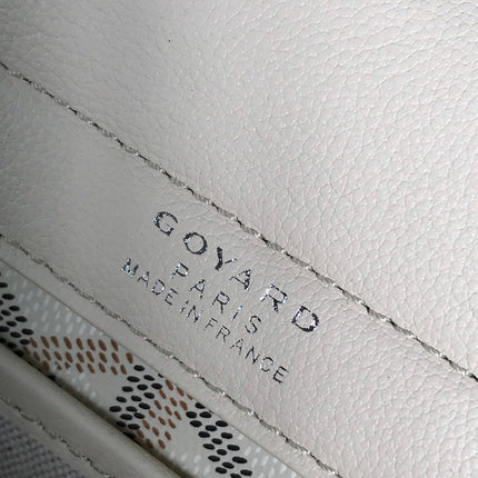 ROUETTE SOUPLE BAG 30 IN WHITE GOYARDINE CANVAS AND CALFSKIN