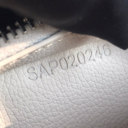 HIRONDELLE BAG 25 IN WHITE LAMBSKIN AND GOYARDINE CANVAS