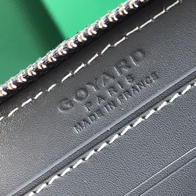 MATIGNON MINI WALLET 11 IN GRAY GOYARDINE CANVAS AND CALFSKIN
