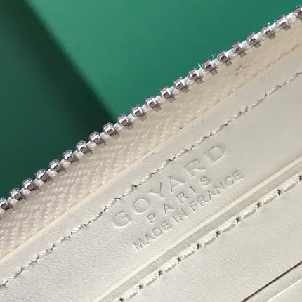 MATIGNON MINI WALLET 11 IN WHITE GOYARDINE CANVAS AND CALFSKIN