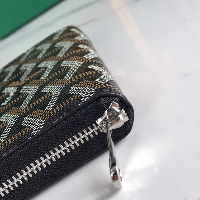 MATIGNON MINI WALLET 11 IN BLACK GOYARDINE CANVAS AND CALFSKIN
