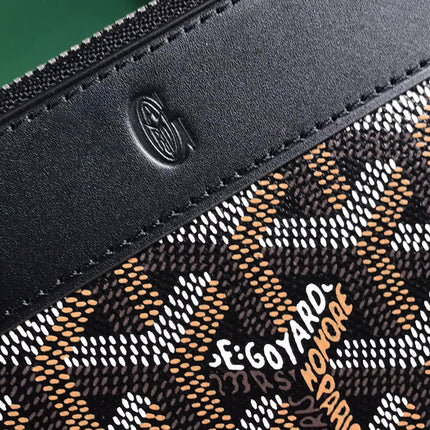 MATIGNON MINI WALLET 11 IN BLACK GOYARDINE CANVAS AND CALFSKIN