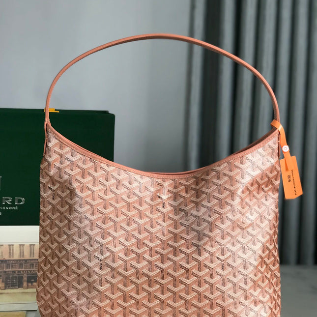 HOBO BOHÈME 42 IN MANHATTAN PINK GOYARDINE CANVAS AND LAMBSKIN
