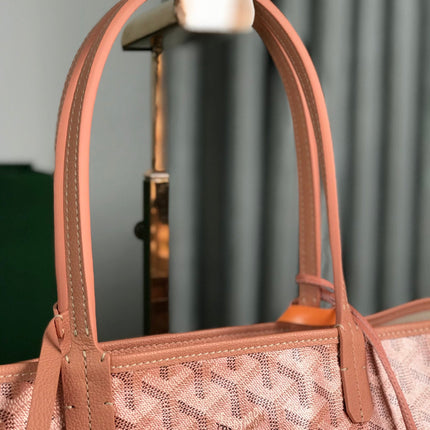 SAINT LOUIS PM 34 IN MANHATTAN PINK GOYARDINE CANVAS AND CALFSKIN