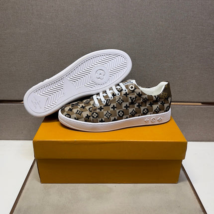 LV TRAINER PEANUT BROWN MIX BLACK DAMIER BREATHABLE FABRIC