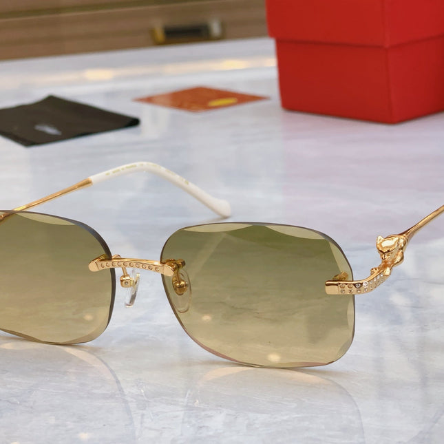 PANTHÈRE RECTANGULAR SUNGLASSES 575935 IN METAL