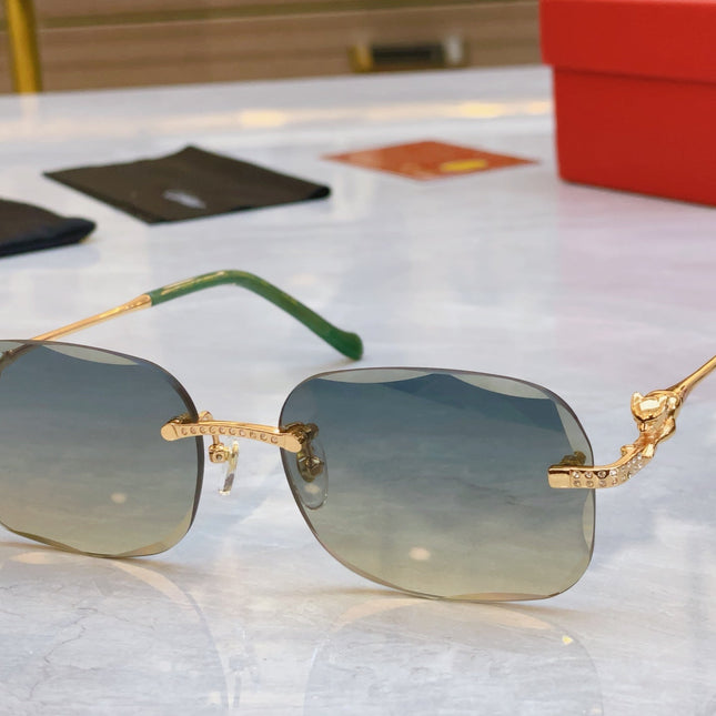 PANTHÈRE RECTANGULAR SUNGLASSES 575935 IN METAL