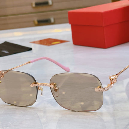 PANTHÈRE RECTANGULAR SUNGLASSES 575935 IN METAL