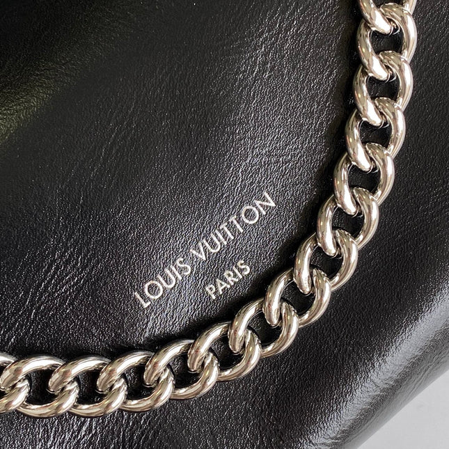 CARRYALL BB BAG 26 IN BLACK SHEEPSKIN MAGNETIC CLASP