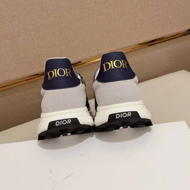 CD CROSS SNEAKER NAVY AND BEIGE SUEDE