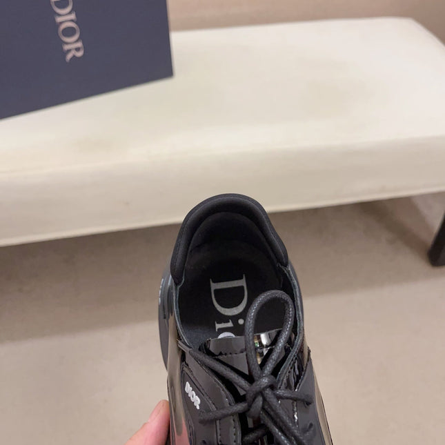 CD COMBAT BASIC SHOE BLACK POLISHED CALFSKIN
