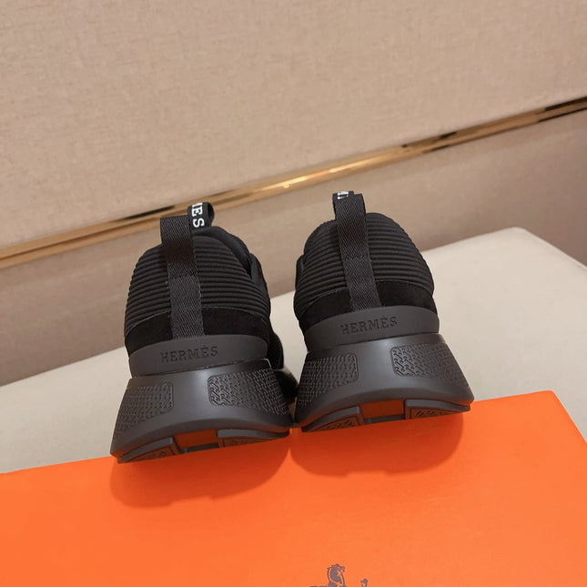 HM HUGO SNEAKER BLACK WEAVE AND SUEDE