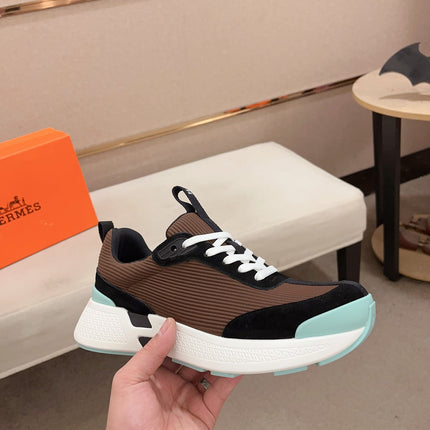 HM HUGO SNEAKER BROWN WEAVE AND SUEDE