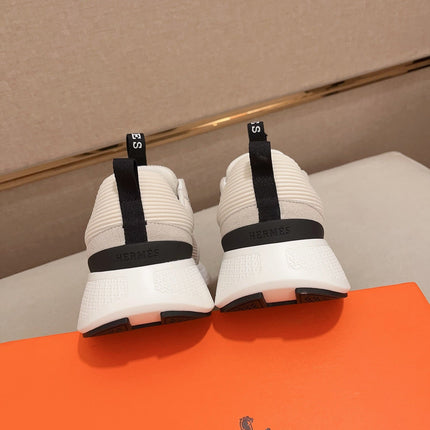 HM HUGO SNEAKER CREAMY WHITE WEAVE AND SUEDE