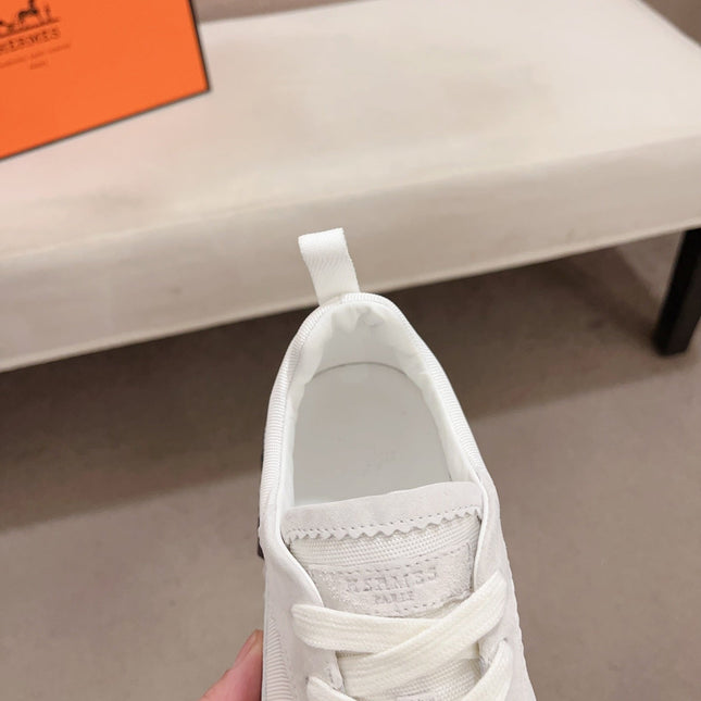 HM BOUNCING SNEAKER WHITE CALFSKIN