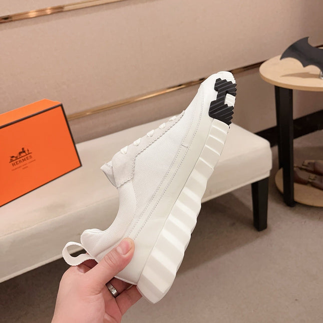 HM BOUNCING SNEAKER WHITE CALFSKIN