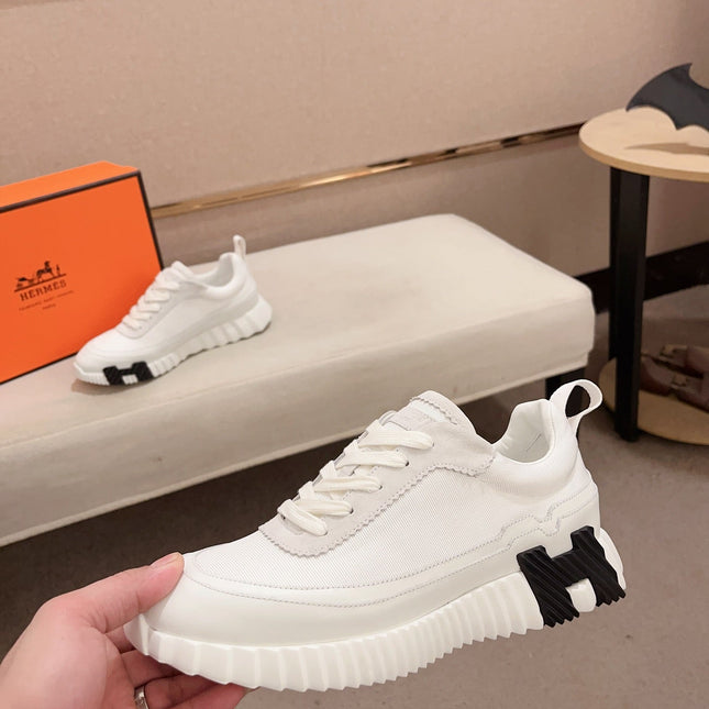 HM BOUNCING SNEAKER WHITE CALFSKIN